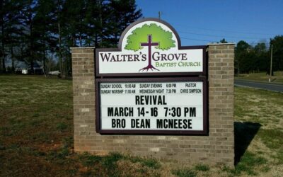 Walters Grove Church Sign