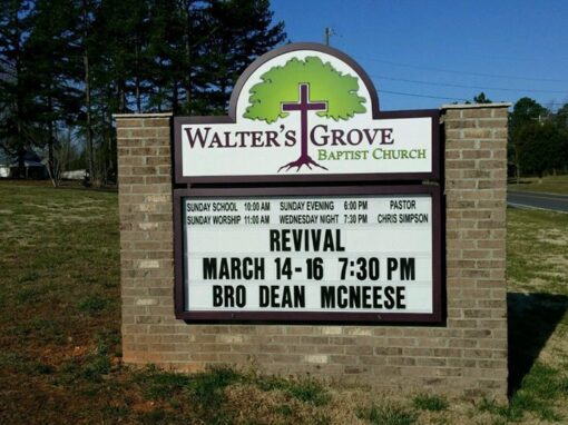 Walters Grove Church Sign